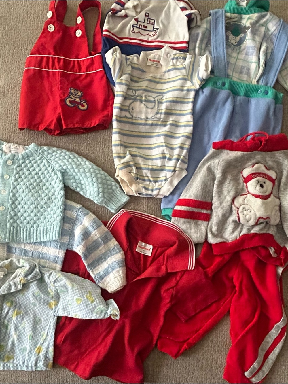 Set of Vintage Baby Boy Clothes